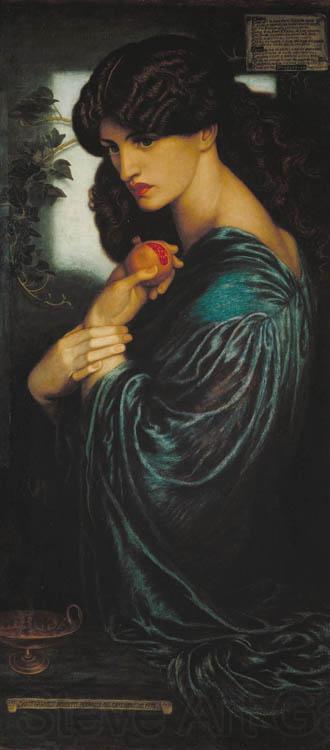 Dante Gabriel Rossetti Proserpine (mk28) Norge oil painting art